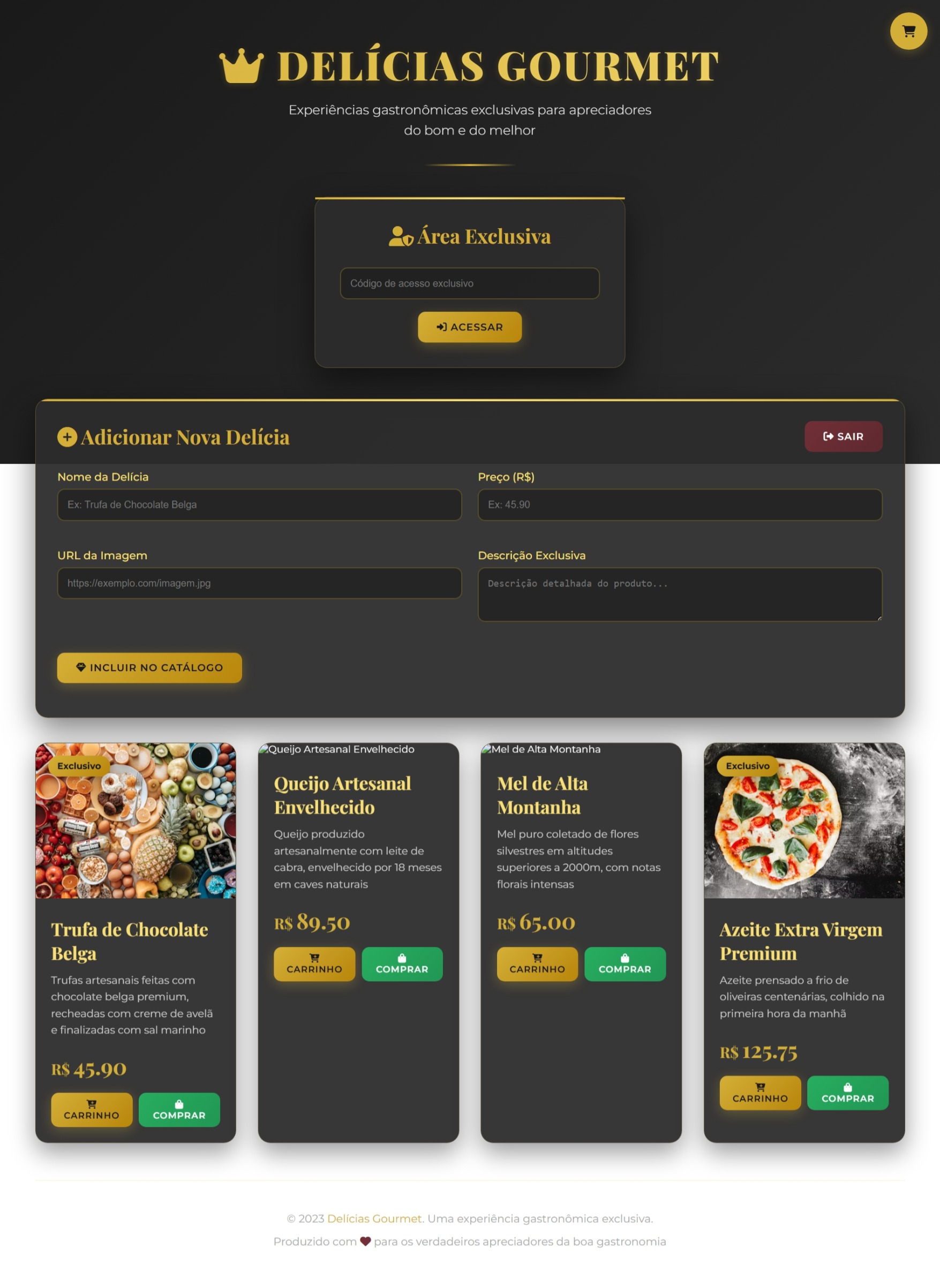 Dashboard Administrativo
